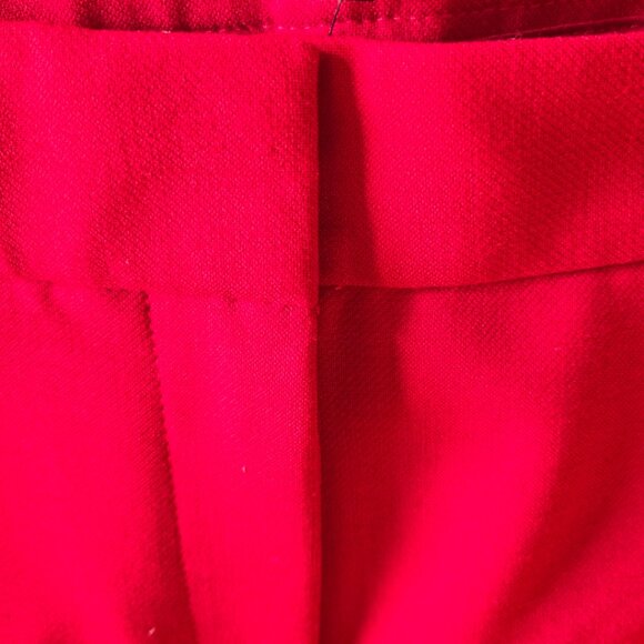 NWT Talbots Gorgeous Red Pleated Front Wool Blend Full Length Pants 18W - Picture 6 of 6